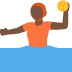 🤽🏿 person playing water polo: dark skin tone display on Twitter